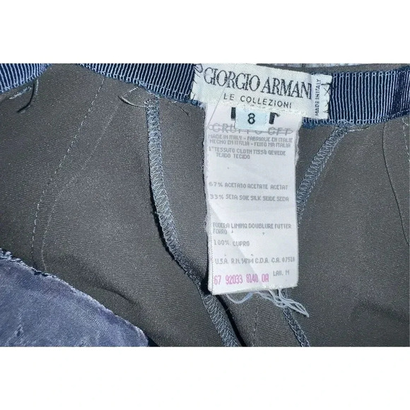 Sophisticated Vintage 1990s Giorgio Armani Le Collezioni pants green size 8 - Picture 3 of 5